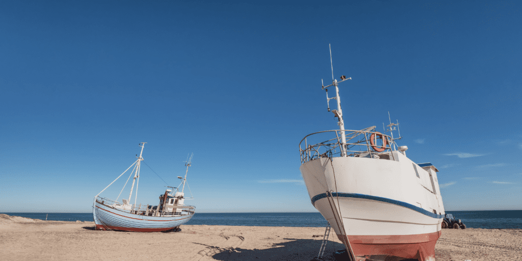 Fischkutter an der dänischen Nordsee