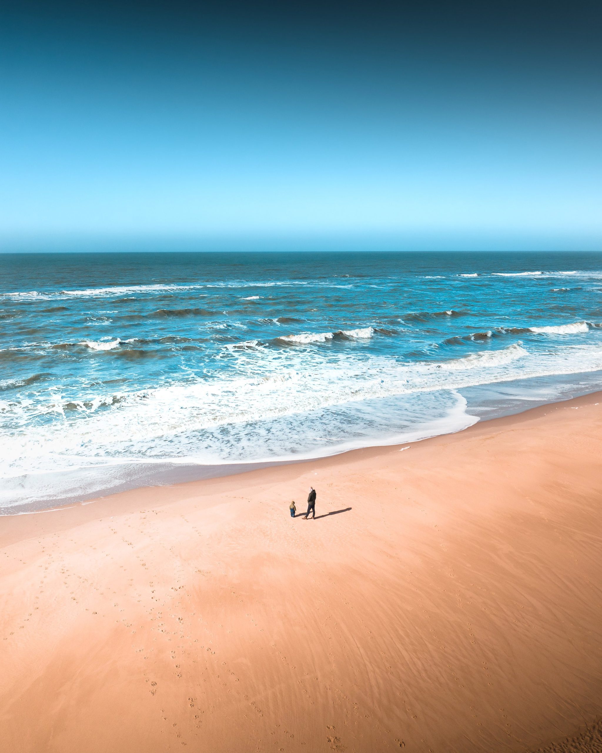 Nordsee in Westjütand in der Nähe eines Ferienhauses in Dänemark