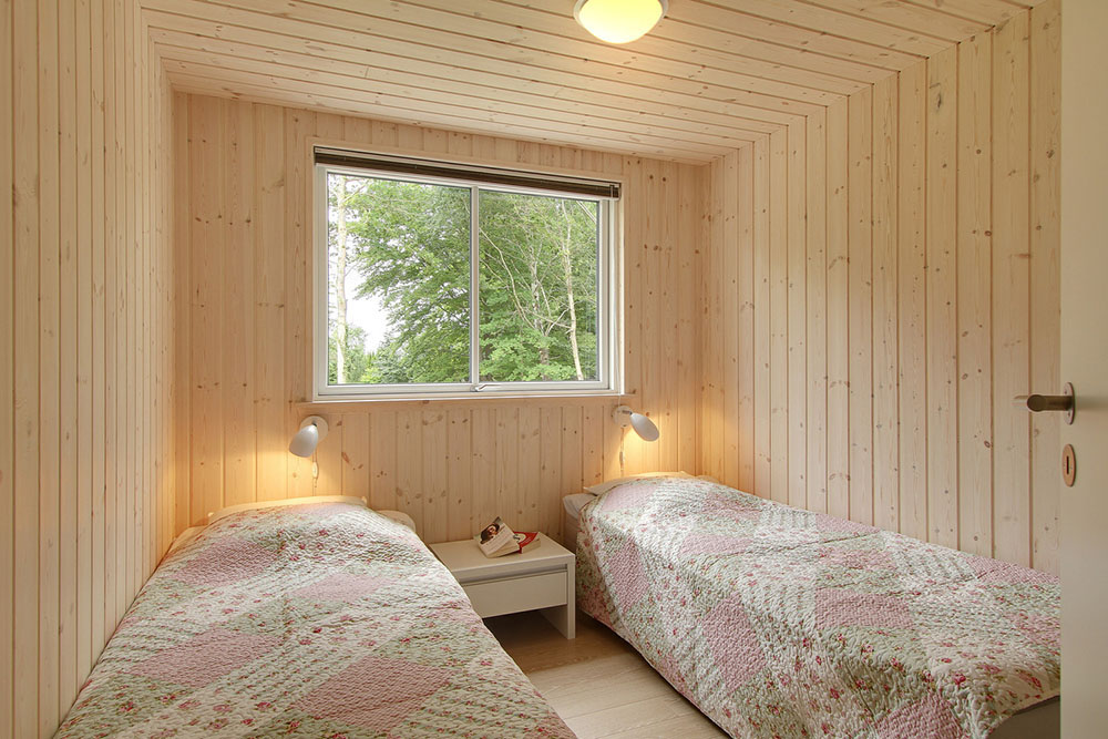 Die Schlafzimmer sind alle mit 2 Einzel- oder 2 Doppelbetten eingerichtet