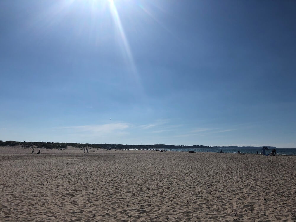 Der Strand in der Nähe von Luxusferienhaus Nr. 309.