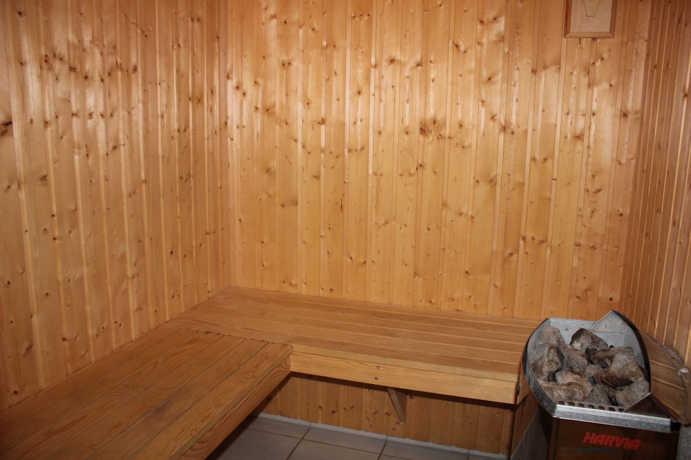 Nach einem langen Spaziergang können sich die Gäste in der Sauna gut durchwärmen lassen