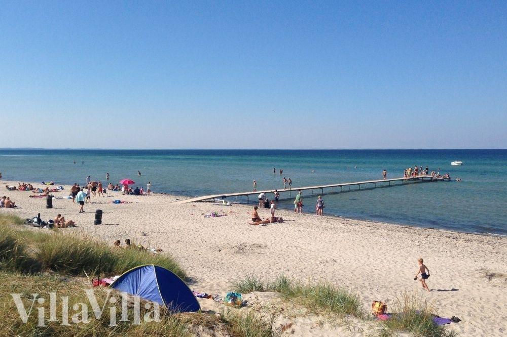 Der Strand in der Nähe von Luxusferienhaus Nr. 320.