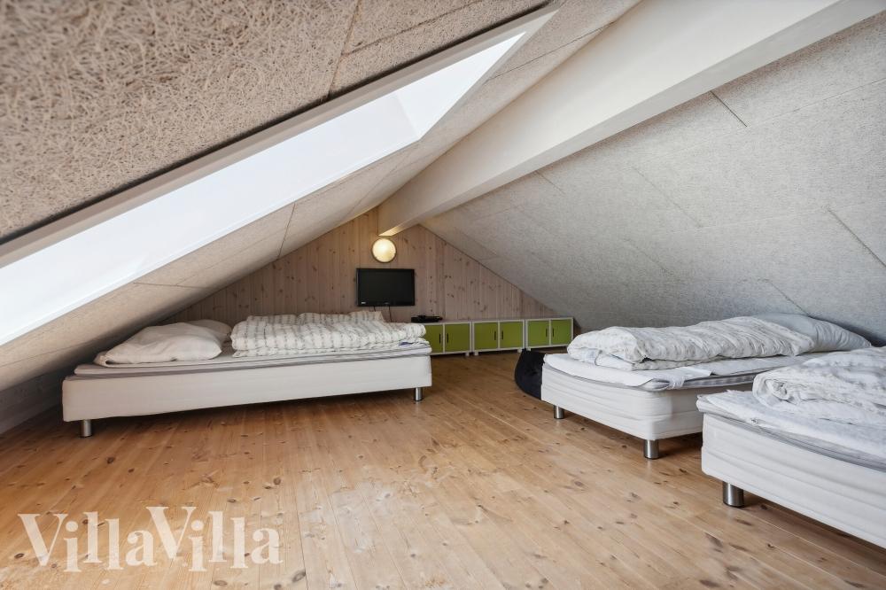 Einige der 18 Schlafgelegenheiten befinden sich im Luxusferienhaus Nr. 320 auf dem ausgebauten Dachboden