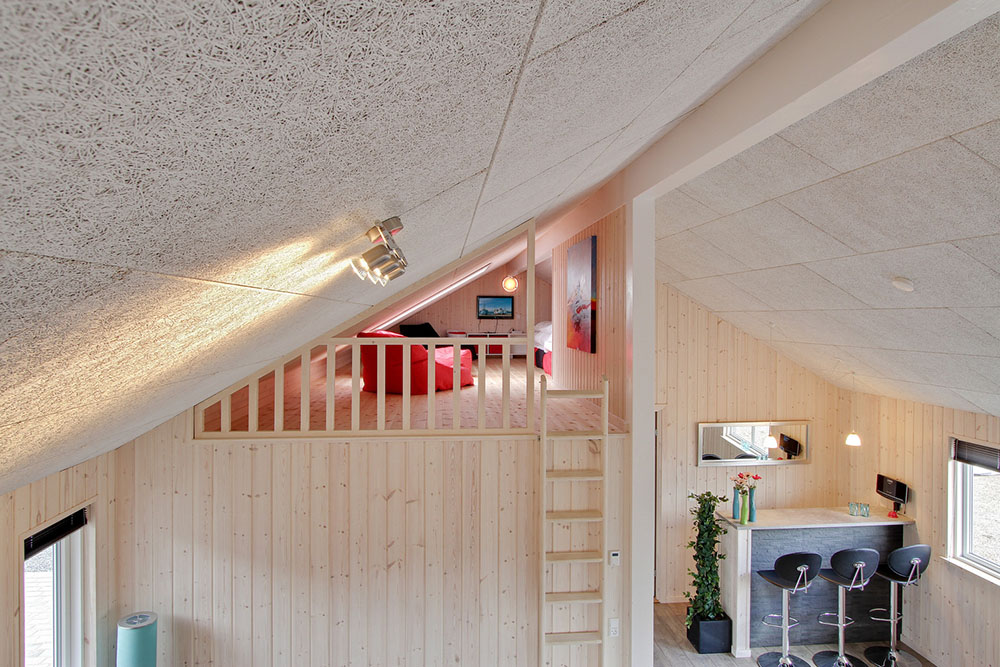 Einige der 18 Schlafgelegenheiten befinden sich im Luxusferienhaus Nr. 322 auf dem ausgebauten Dachboden