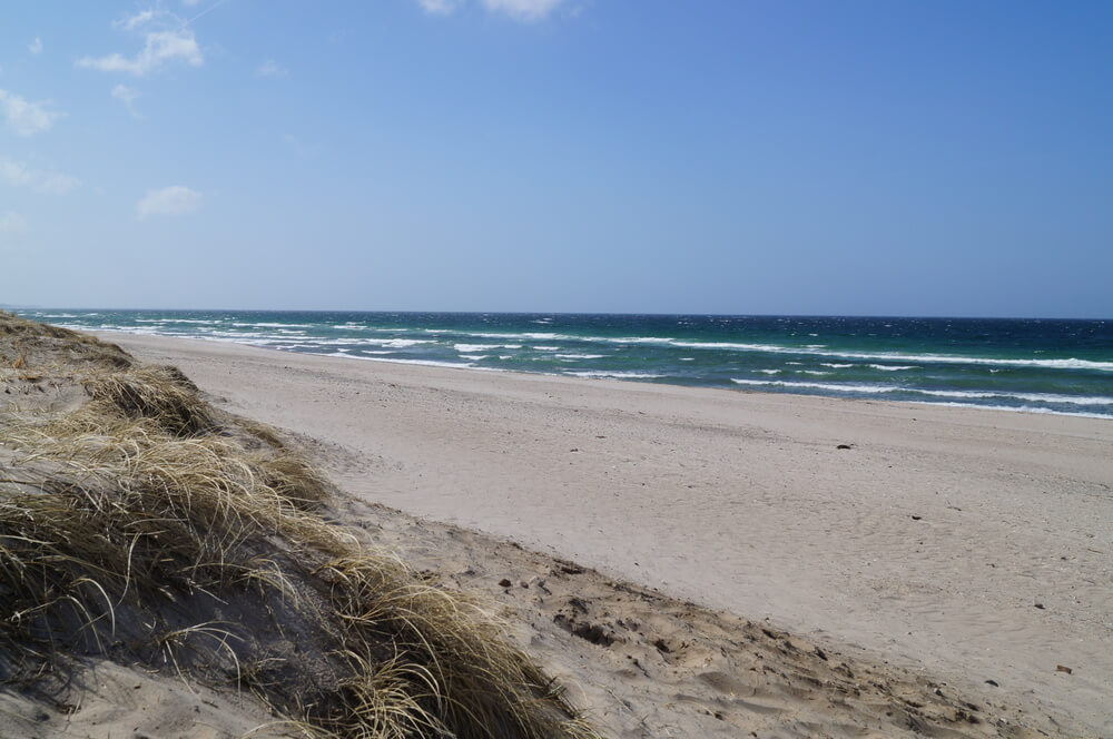Der Strand in der Nähe von Luxusferienhaus Nr. 323.