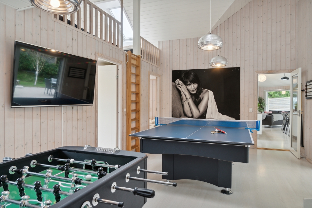 Das Luxusferienhaus 339 für 16 Personen hat einen großen Aktivitätsraum mit u. a. Billard und Darts