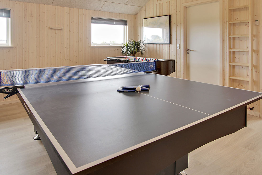 Das Luxusferienhaus 341 für 14 Personen hat einen großen Aktivitätsraum mit u. a. Billard und Darts