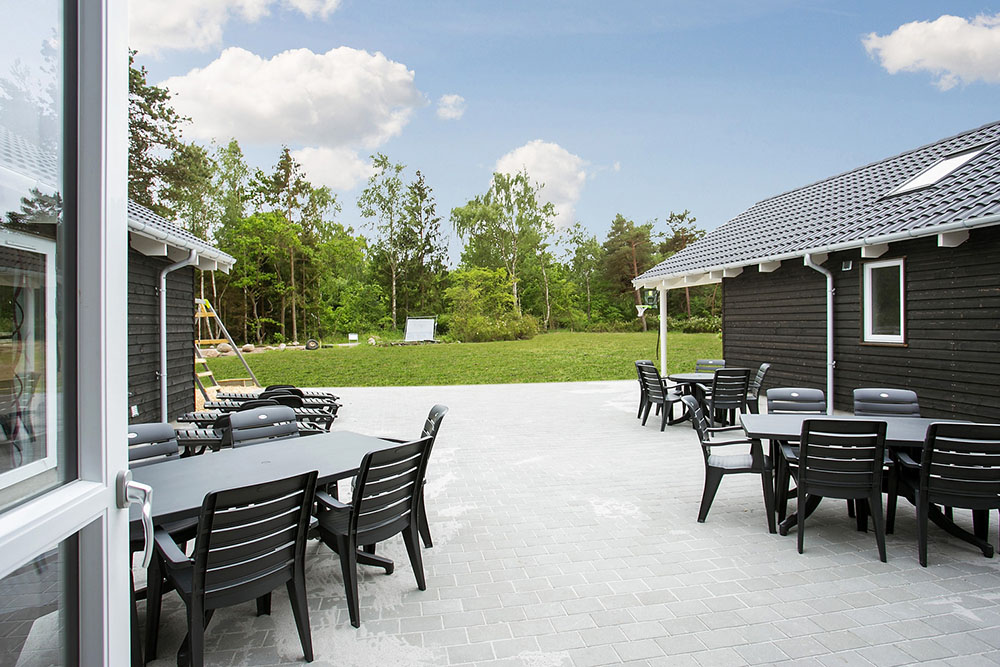 Das Luxusferienhaus Nr. 350 hat eine tolle Terrasse, die mit hochwertigen Gartenmöbeln für 24 Personen ausgestattet ist.
