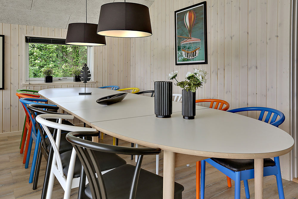 Aufenthaltsraum mit Platz für 14 im Luxusferienhaus Nr. 349.