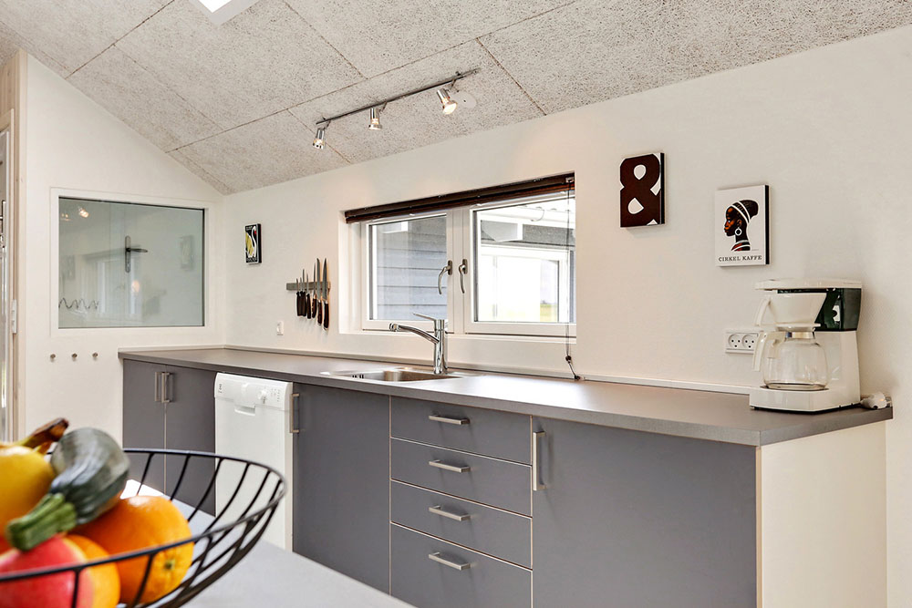 Die Küche im Luxusferienhaus Nr. 353 ist gut eingerichtet.