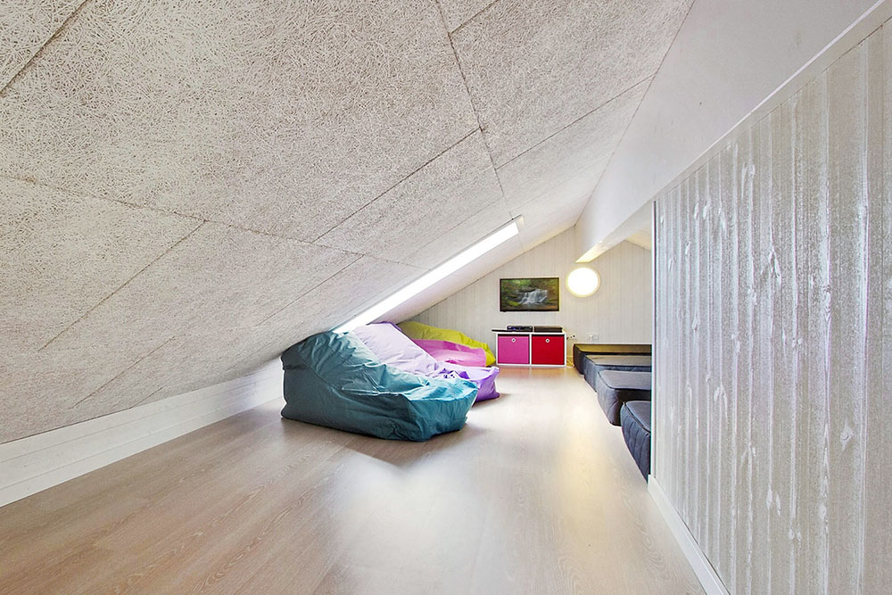 Einige der 18 Schlafgelegenheiten befinden sich im Luxusferienhaus Nr. 361 auf dem ausgebauten Dachboden