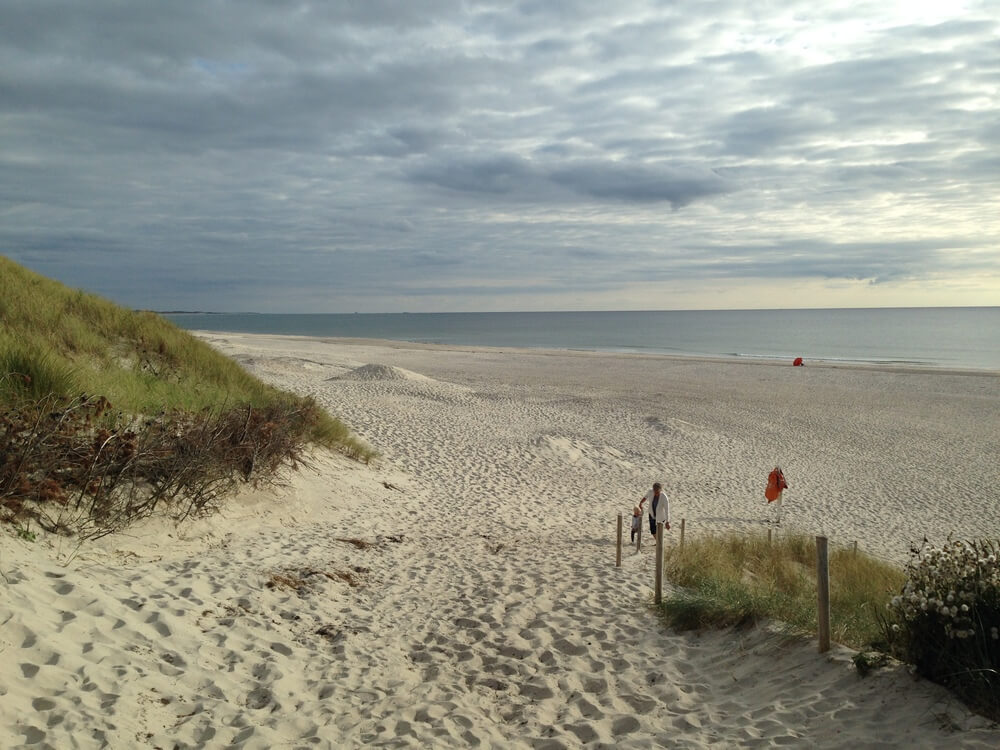 Der Strand in der Nähe von Luxusferienhaus Nr. 363.