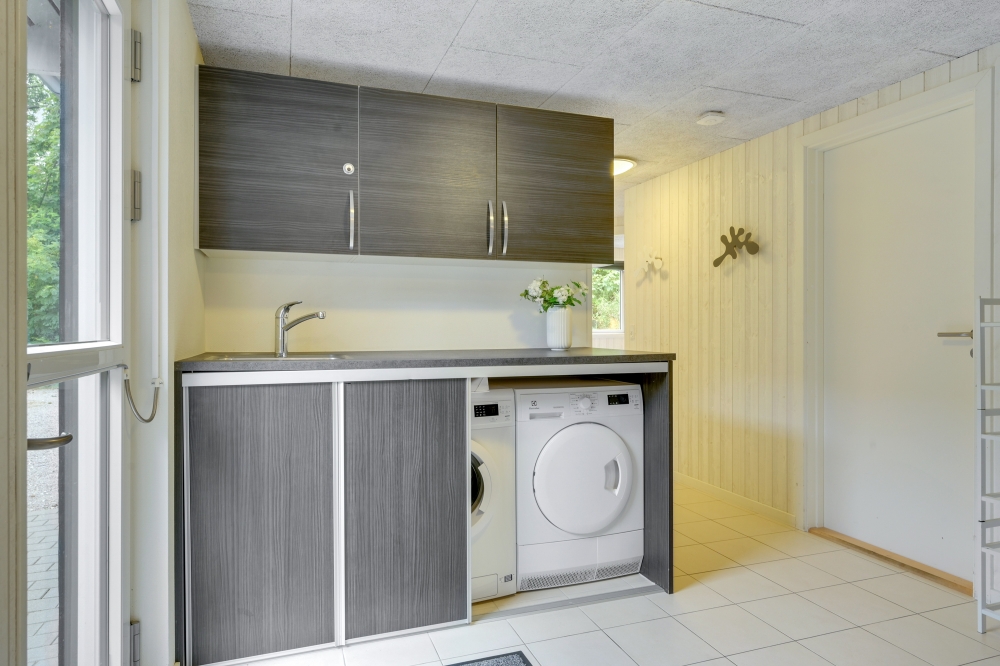 Der geräumige Eingangsbereich im Luxusferienhaus Nr. 365 in Nordseeland