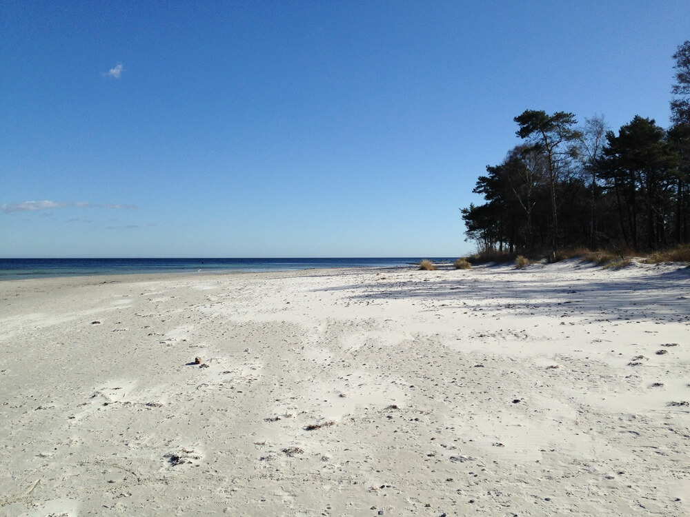 Der Strand in der Nähe von Luxusferienhaus Nr. 370.