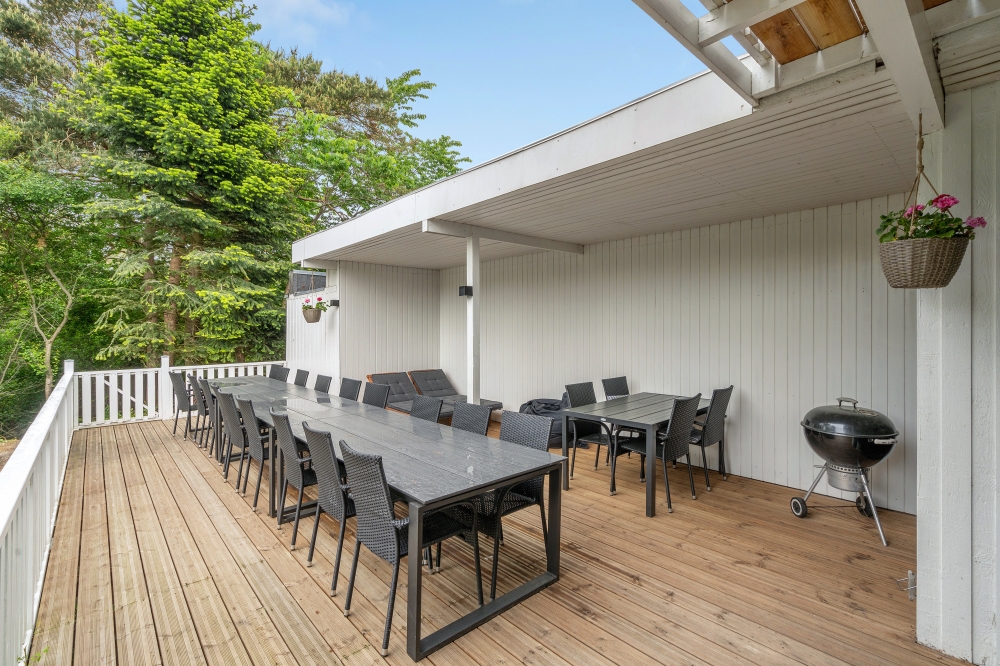 Genießen Sie einen Grillabend auf der Terrasse des Luxusferienhauses Nr. 373 in Limfjord
