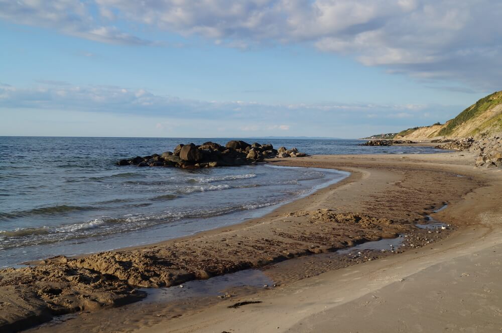 Der Strand in der Nähe von Luxusferienhaus Nr. 378.