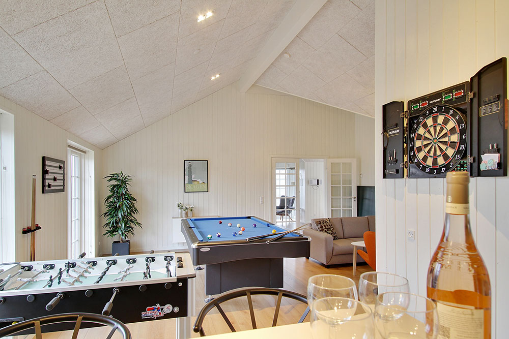 Veranstaltet ein Turnier im Aktivitätsraum, wenn ihr das Ferienhaus Nr. 386 in Ostjütland besucht.
