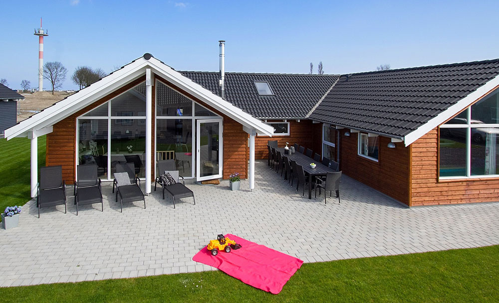 Das Luxusferienhaus Nr. 702 hat eine tolle Terrasse, die mit hochwertigen Gartenmöbeln für 12 Personen ausgestattet ist.