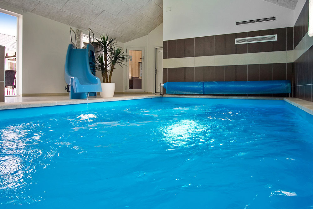 Der schicke Pool im Luxusferienhaus Nr. 714 für 24 Personen