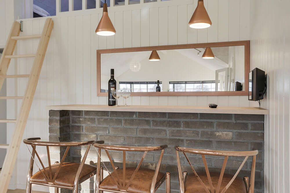 Das Ferienhaus 415 ist mit eigener Bar ausgestattet