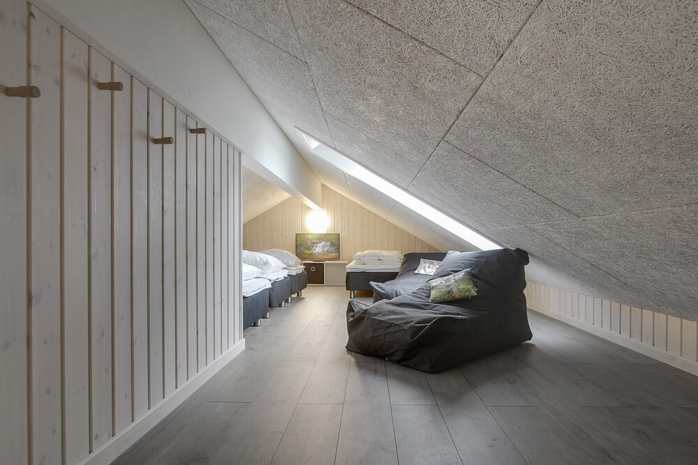 Einige der 18 Schlafgelegenheiten befinden sich im Luxusferienhaus Nr. 409 auf dem ausgebauten Dachboden