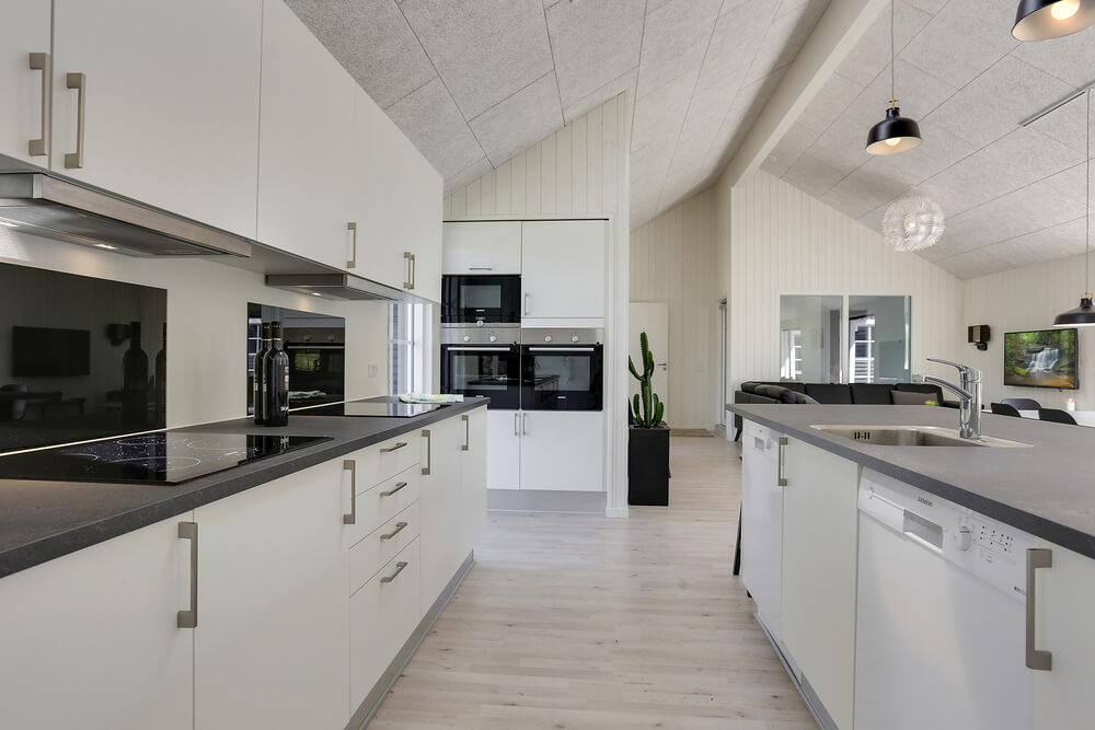 Die Küche im Luxusferienhaus Nr. 419 ist gut eingerichtet.
