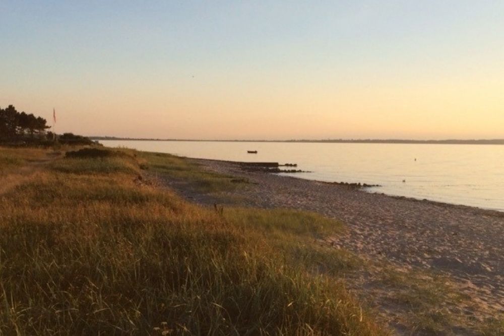 Der herrliche Strand in der Nähe von Luxusferienhaus Nr. 418 bei Fünen und seine Inseln.