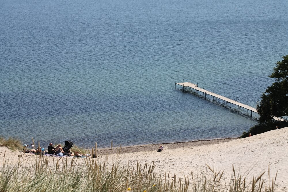 Der Strand in der Nähe von Luxusferienhaus Nr. 421.