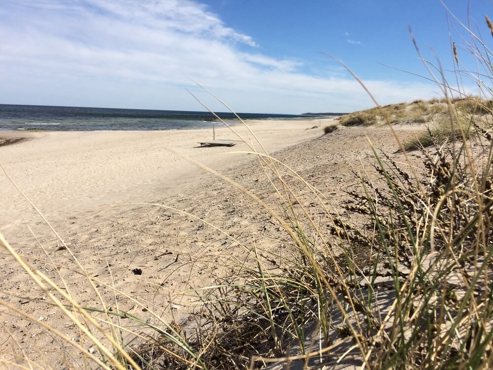 Der Strand in der Nähe von Luxusferienhaus Nr. 414.
