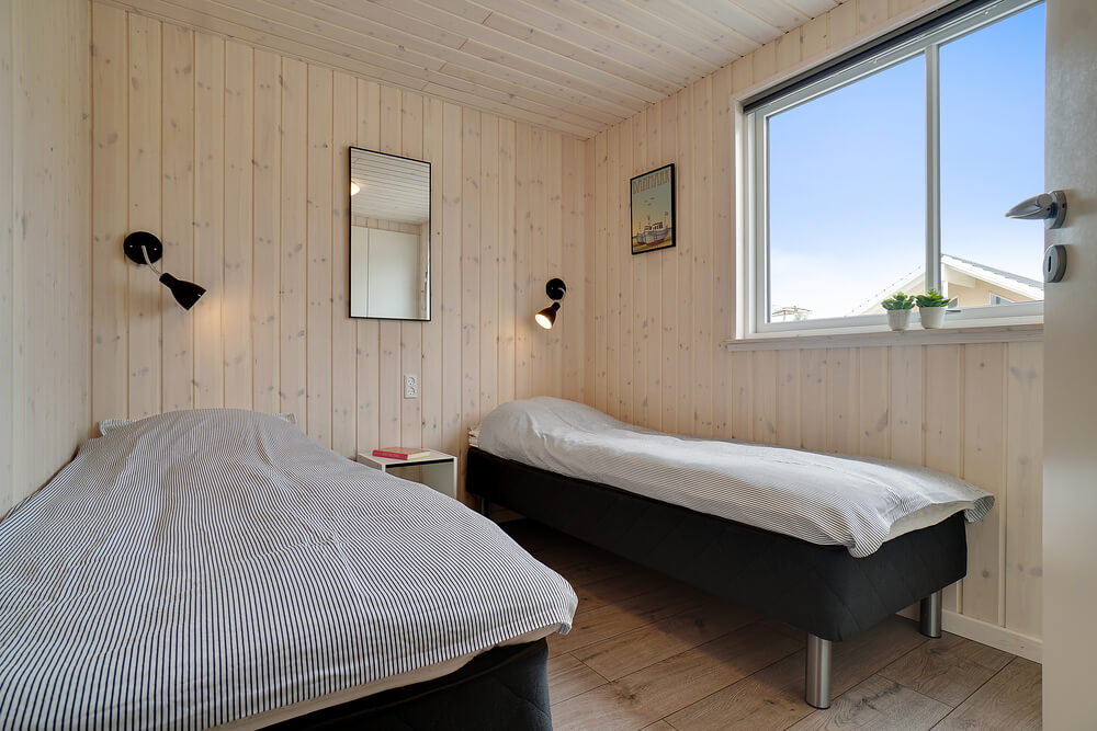 Eines der 6 Schlafzimmer im Luxusferienhaus Nr. 425
