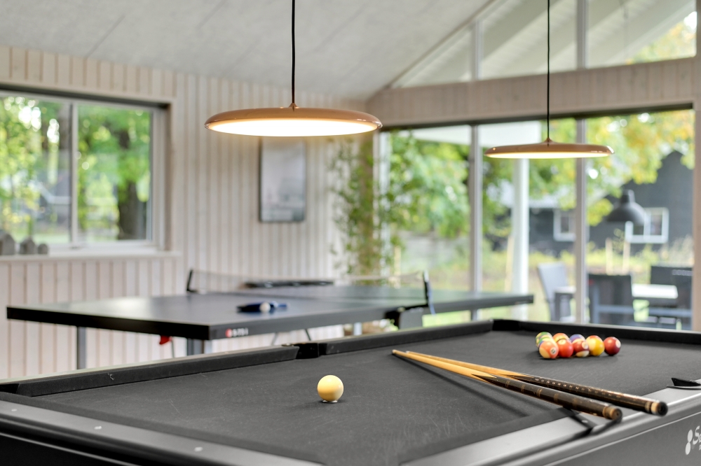Das Luxusferienhaus 438 für 30 Personen hat einen großen Aktivitätsraum mit u. a. Billard und Darts