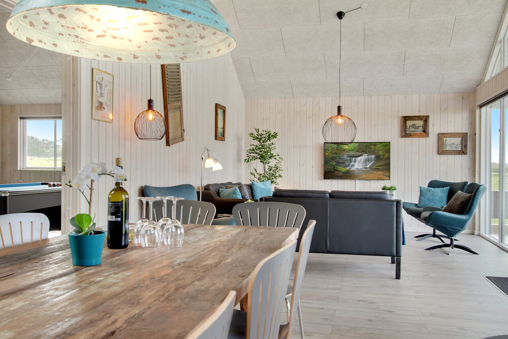 Aufenthaltsraum mit Platz für 14 im Luxusferienhaus Nr. 424.