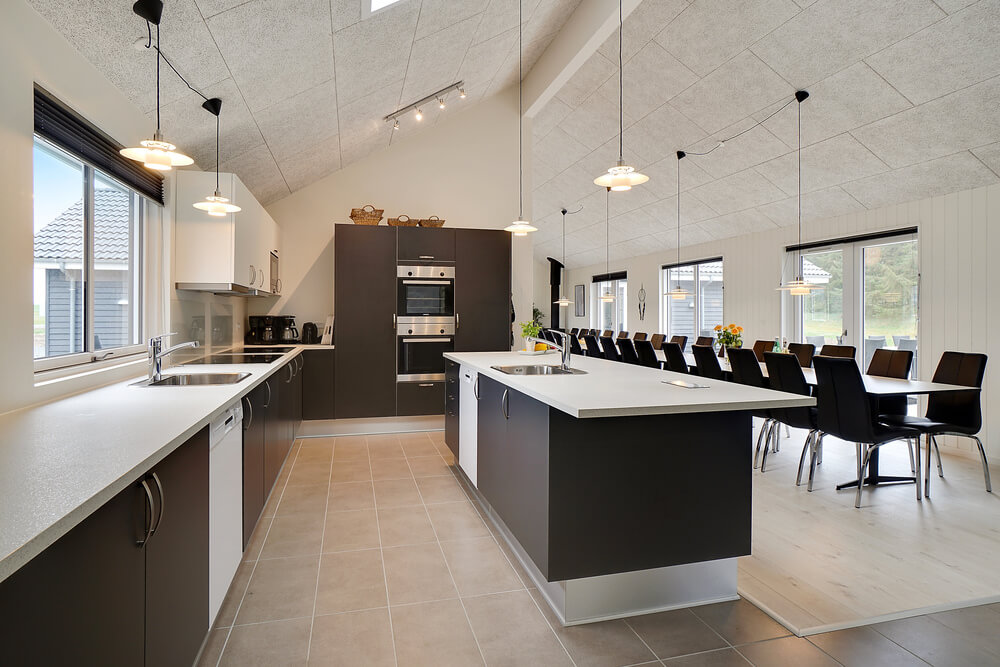 Die Küche im Luxusferienhaus Nr. 429 ist gut eingerichtet.