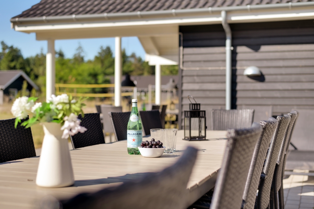 Das Luxusferienhaus Nr. 436 hat eine tolle Terrasse, die mit hochwertigen Gartenmöbeln für 30 Personen ausgestattet ist.