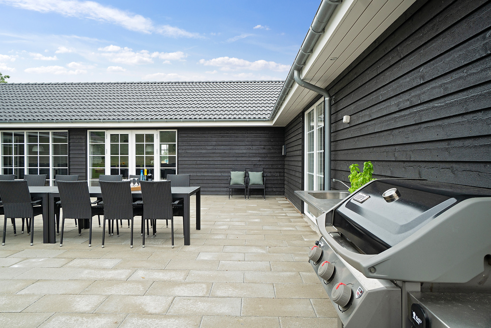 Das Luxusferienhaus Nr. 442 hat eine tolle Terrasse, die mit hochwertigen Gartenmöbeln für 26 Personen ausgestattet ist.