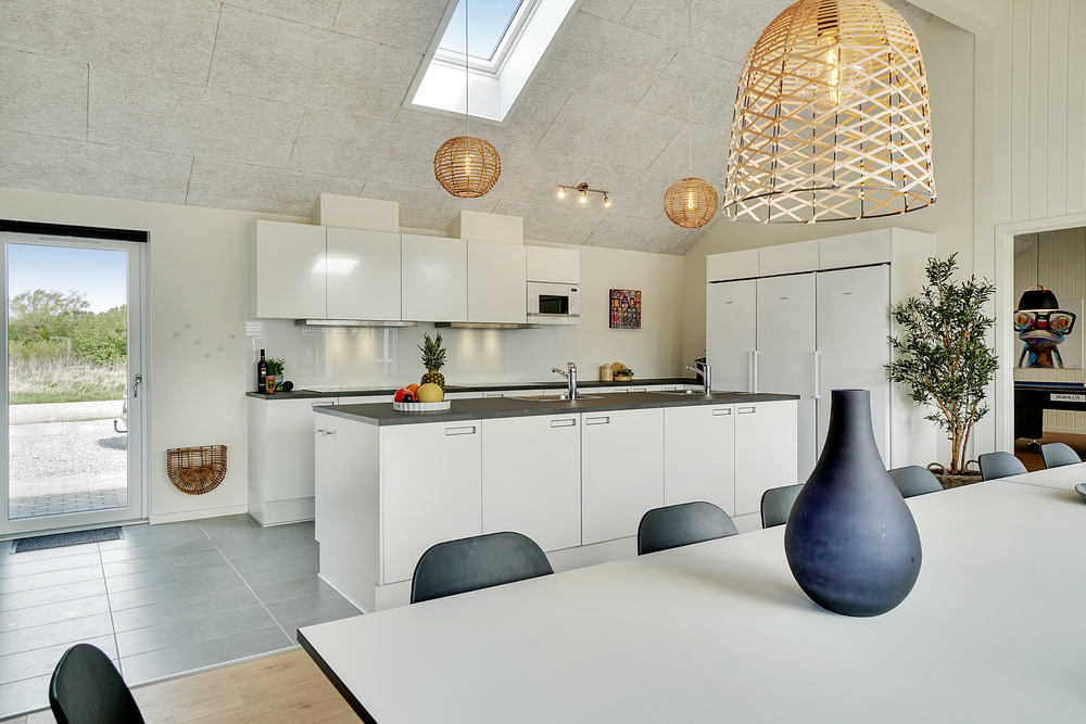 Die Küche im Luxusferienhaus Nr. 448 ist gut eingerichtet.