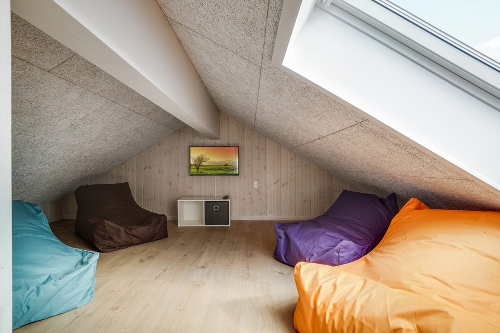 Einige der 26 Schlafgelegenheiten befinden sich im Luxusferienhaus Nr. 441 auf dem ausgebauten Dachboden