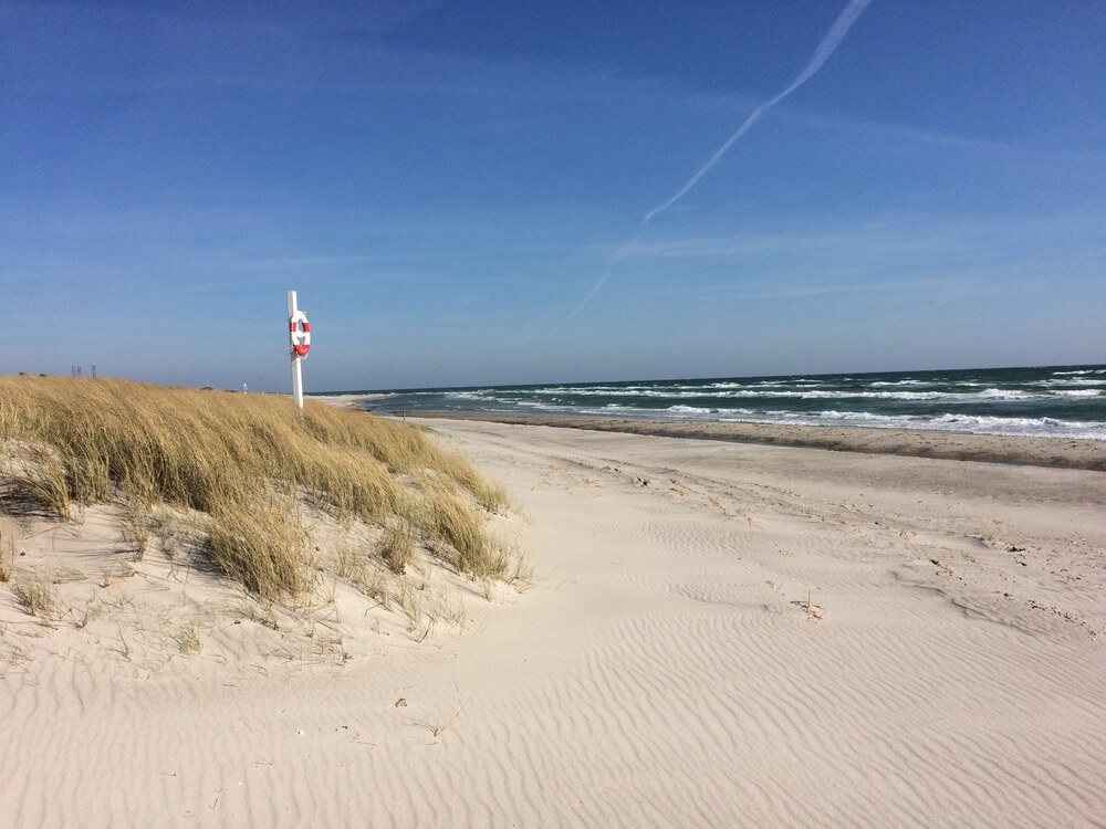 Der Strand in der Nähe von Luxusferienhaus Nr. 446.