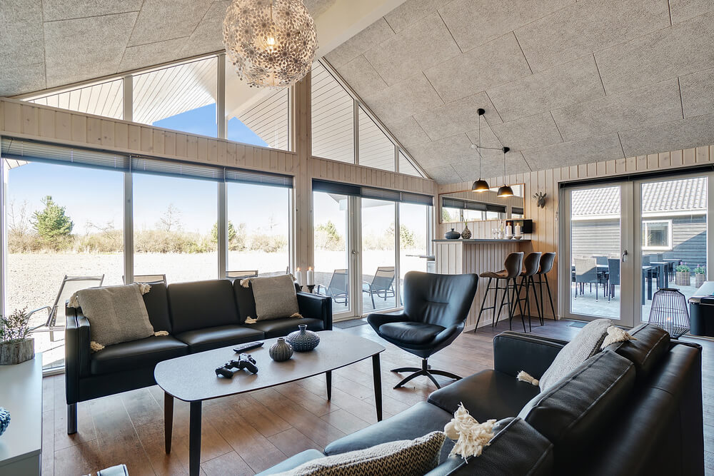 Aktivitätsraum im Luxusferienhaus Nr. 450 mit 12 Schlafzimmern und Platz für 30 Gäste.