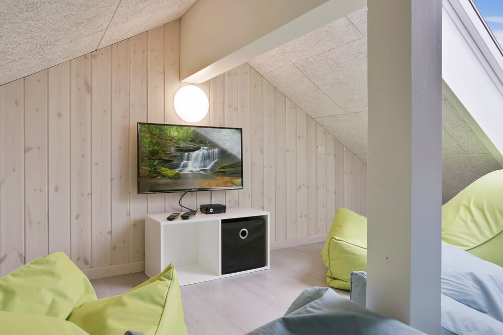 Einige der 20 Schlafgelegenheiten befinden sich im Luxusferienhaus Nr. 432 auf dem ausgebauten Dachboden