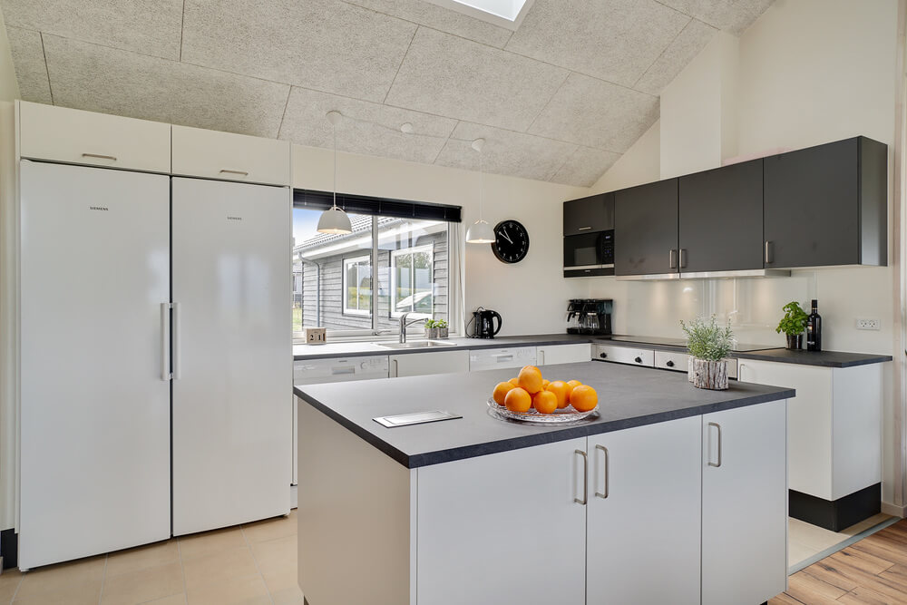 Die Küche im Luxusferienhaus Nr. 437 ist gut eingerichtet.