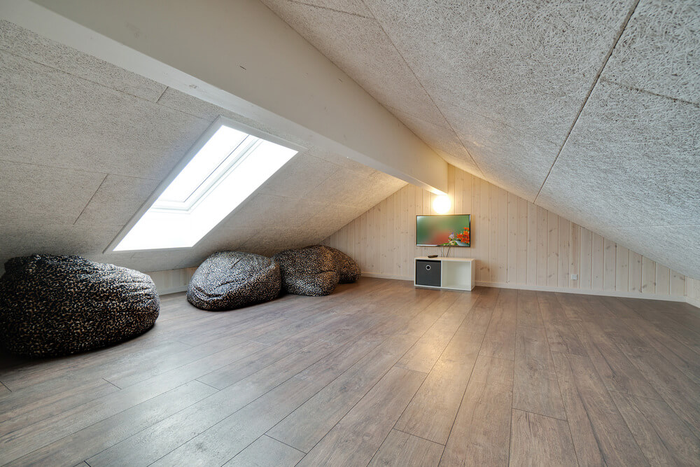 Einige der 30 Schlafgelegenheiten befinden sich im Luxusferienhaus Nr. 454 auf dem ausgebauten Dachboden