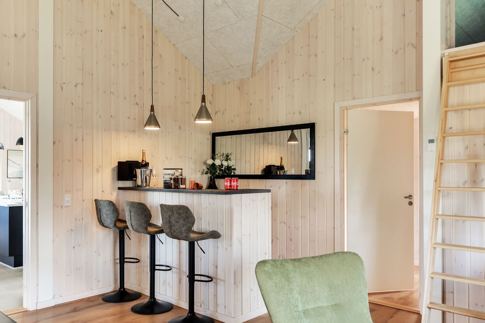Das Ferienhaus 447 ist mit eigener Bar ausgestattet
