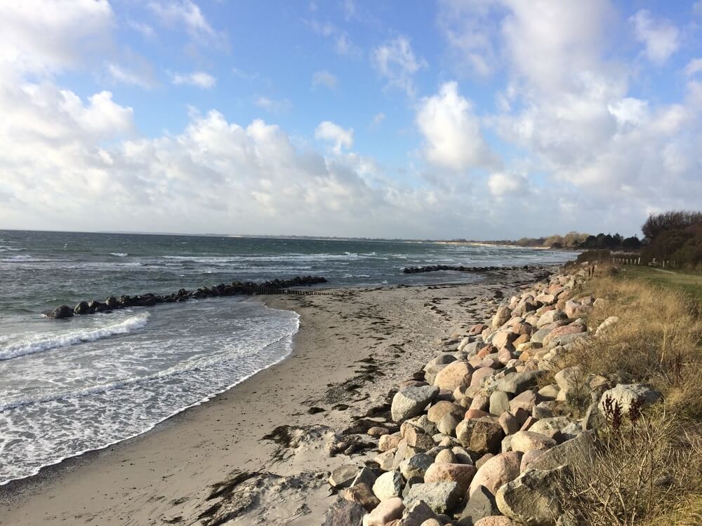 Der Strand in der Nähe von Luxusferienhaus Nr. 447.