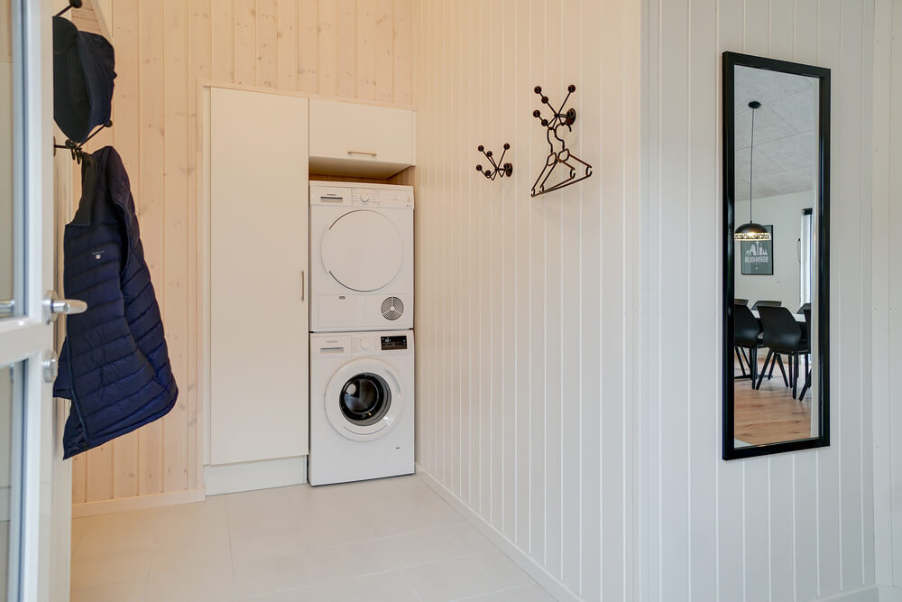 Der geräumige Eingangsbereich im Luxusferienhaus Nr. 449 in Bornholm