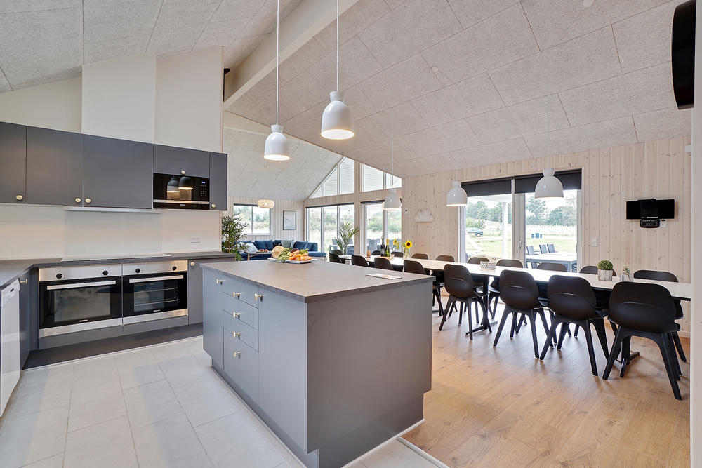 Die Küche im Luxusferienhaus Nr. 472 ist gut eingerichtet.