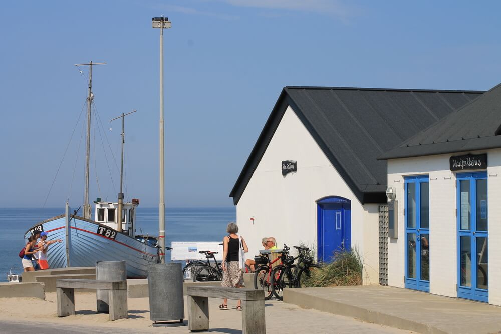 Der herrliche Strand in der Nähe von Luxusferienhaus Nr. 476 bei Nordjütland.