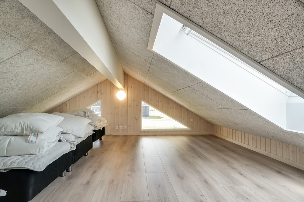 Einige der 20 Schlafgelegenheiten befinden sich im Luxusferienhaus Nr. 451 auf dem ausgebauten Dachboden
