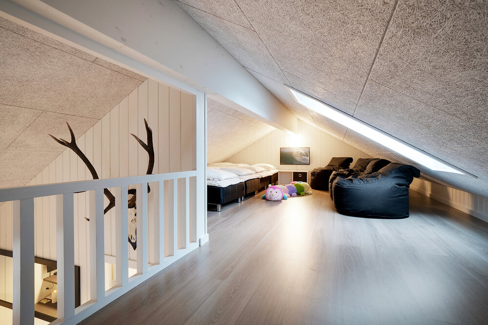 Einige der 18 Schlafgelegenheiten befinden sich im Luxusferienhaus Nr. 460 auf dem ausgebauten Dachboden