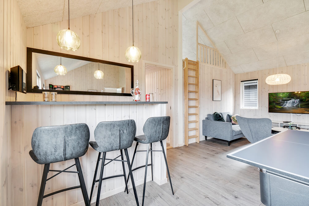 Das Ferienhaus 464 ist mit eigener Bar ausgestattet